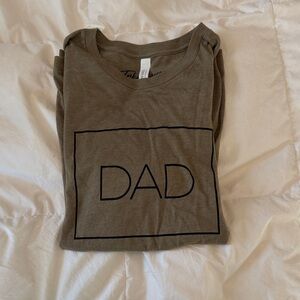 Bella Canvas Olive 'DAD' Short Sleeve Tee